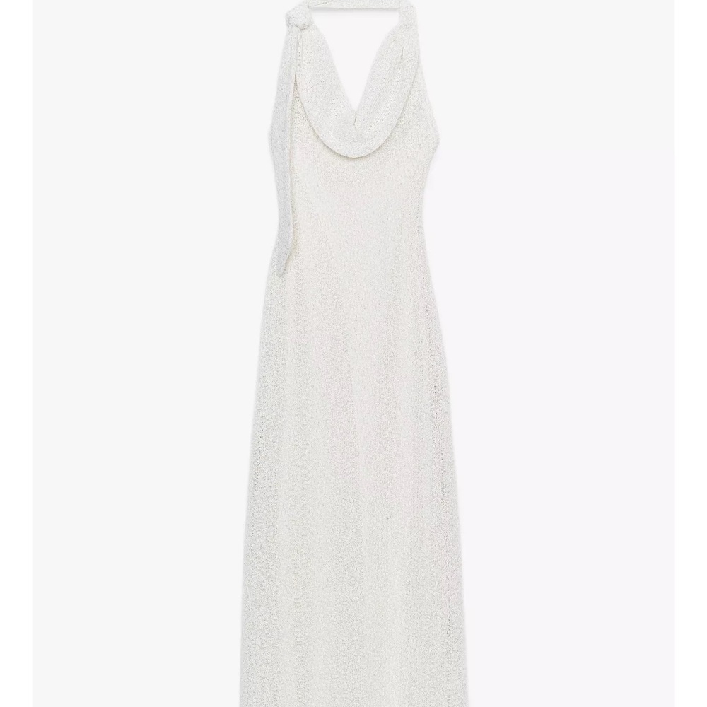 Zara Halter Scarf Dress Open Back DISCONTINUED